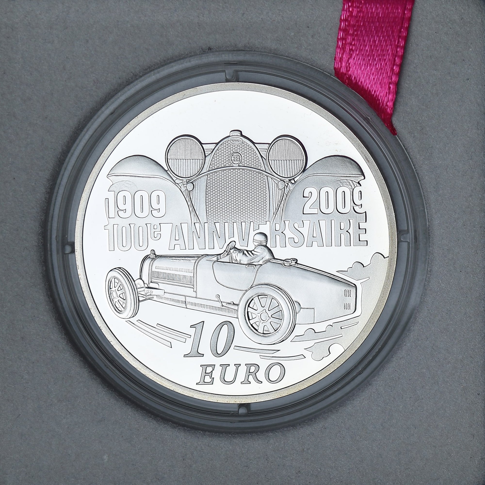 France, 10 Euro, Ettore Bugatti, 2009, Monnaie de Paris, Proof / BE, MS(65-70)