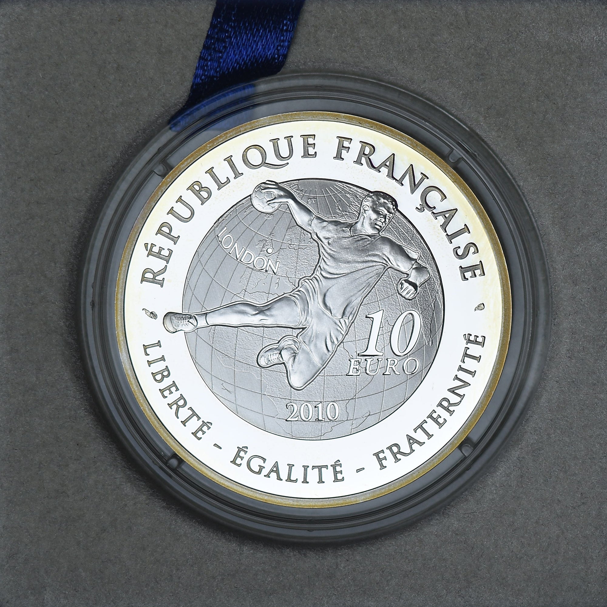 Francia, 10 Euro, Jeux d'Été - Handball, 2010, Monnaie de Paris, BE, FDC