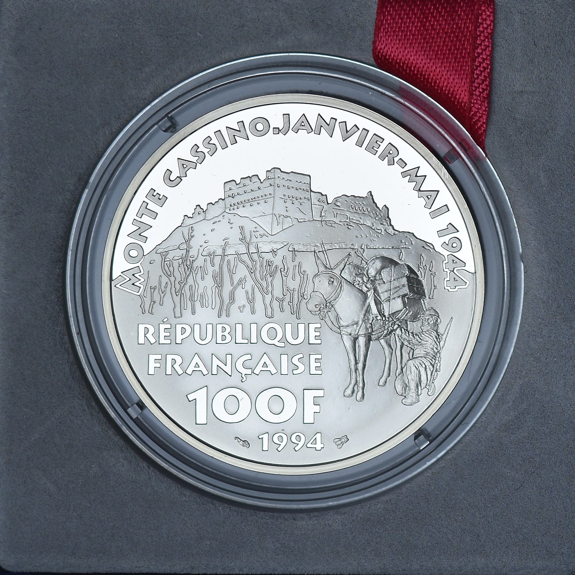 Monnaie, France, Libération - A. Juin - Monte Cassino, 100 Francs, 1994