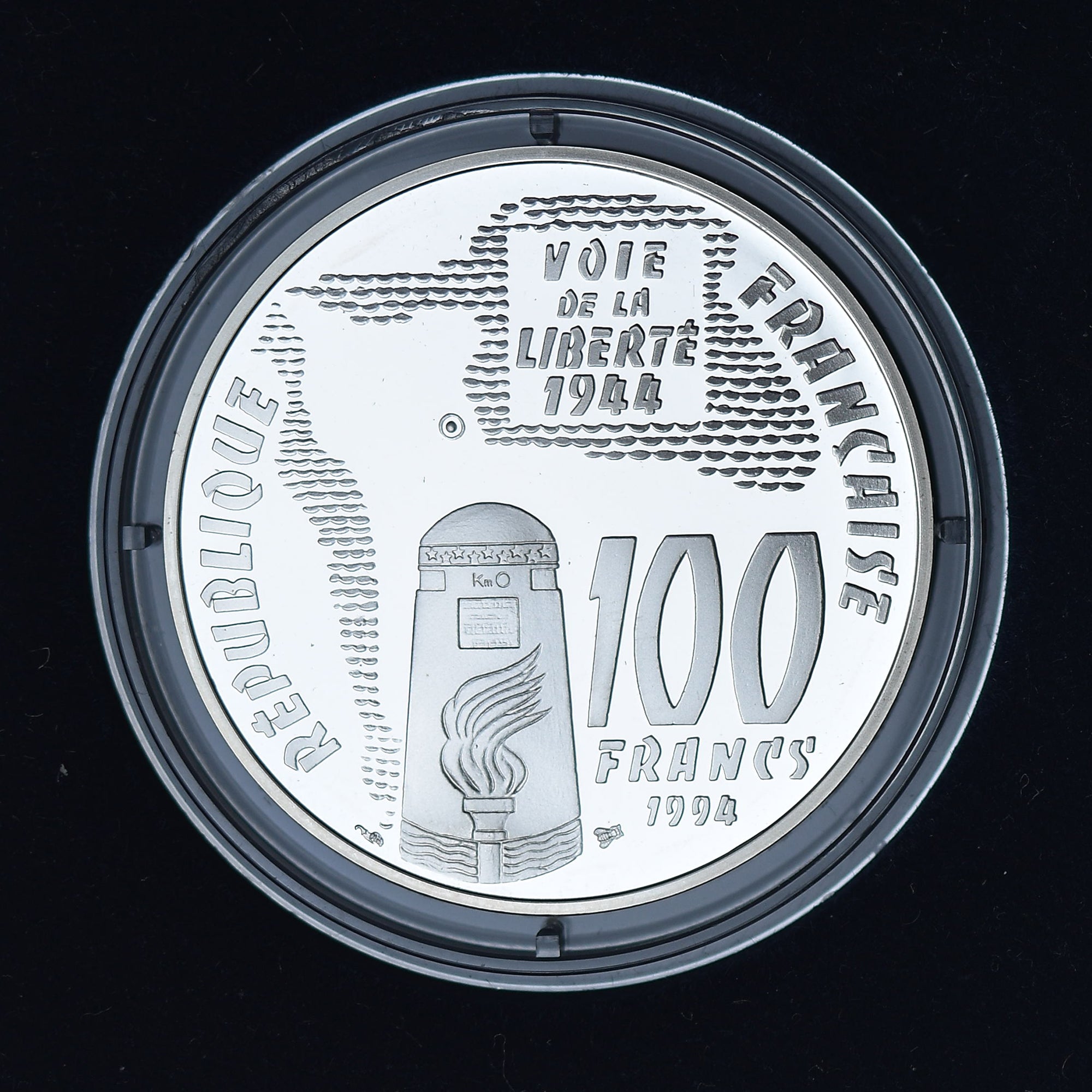 Moeda, França, Libération - Sainte-Mère-Église, 100 Francs, 1994, Monnaie de