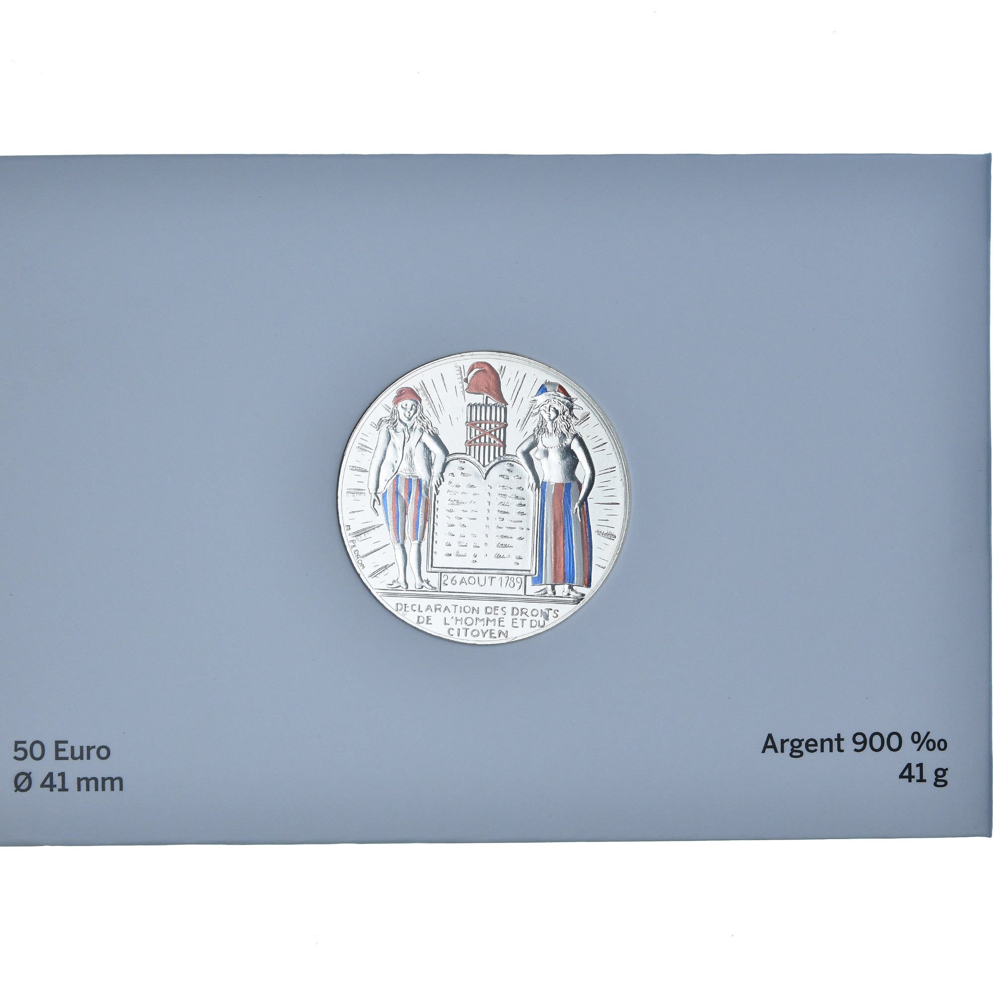 France, 50 Euro, Pièce d'Histoire - Déclaration des Droits de l'Homme, 2019