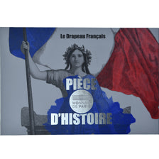 France, 50 Euro, Pièce d'Histoire - Le Drapeau Français, 2019, Monnaie de