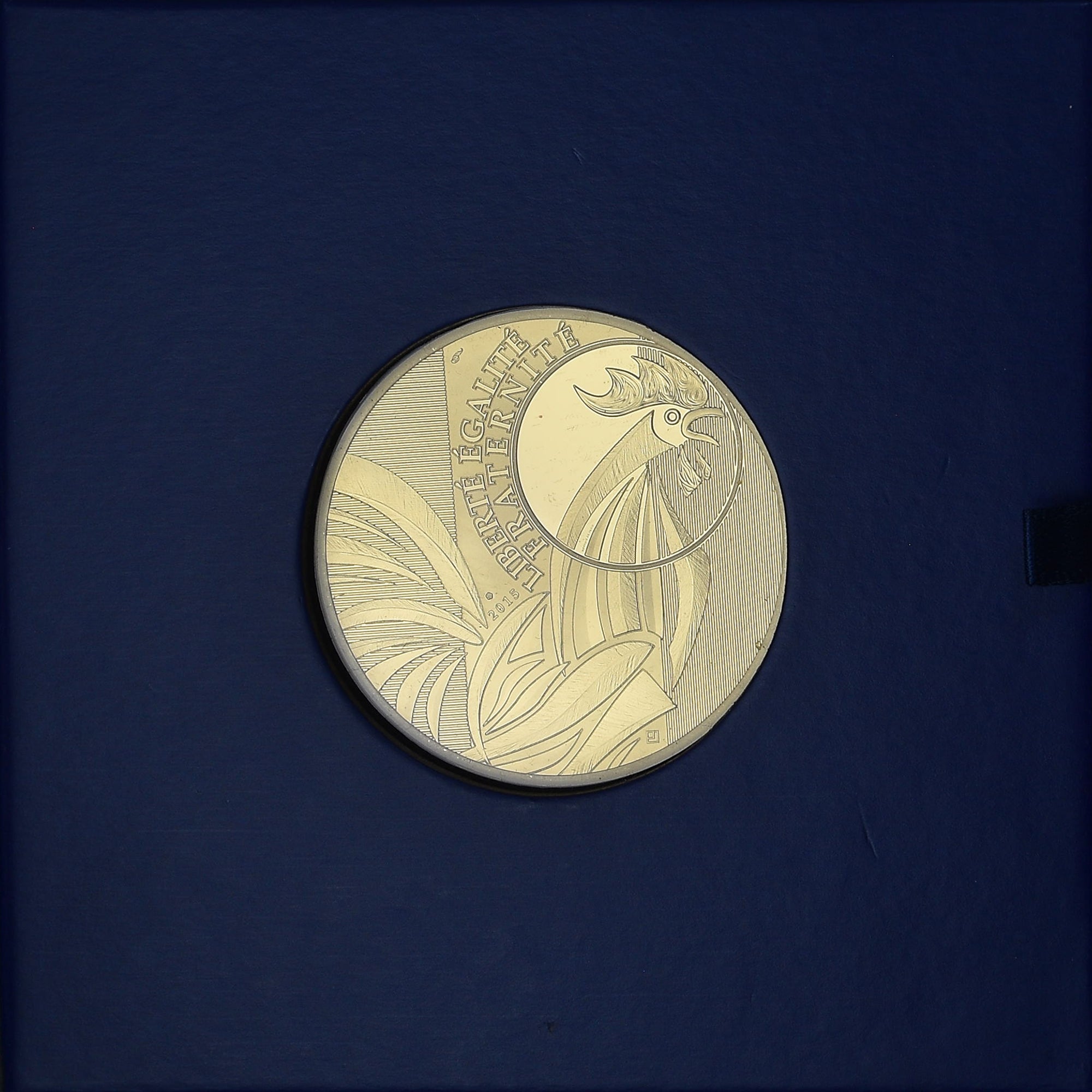 France, 5000 Euro, Coq, Proof, 2015, Monnaie de Paris, Gold, MS(65-70)