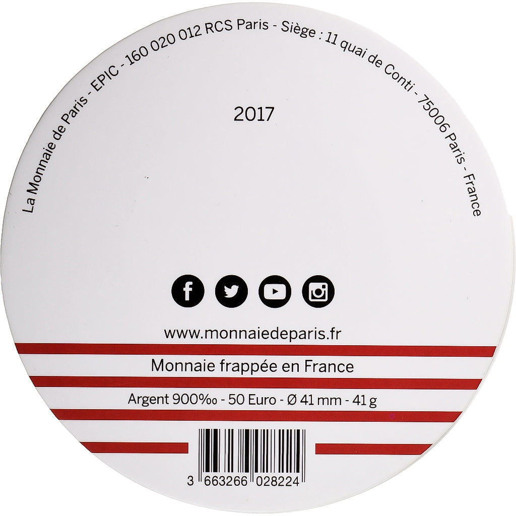 France, 50 Euro, Jean-Paul Gaultier - La Marseillaise, 2017, Monnaie de Paris