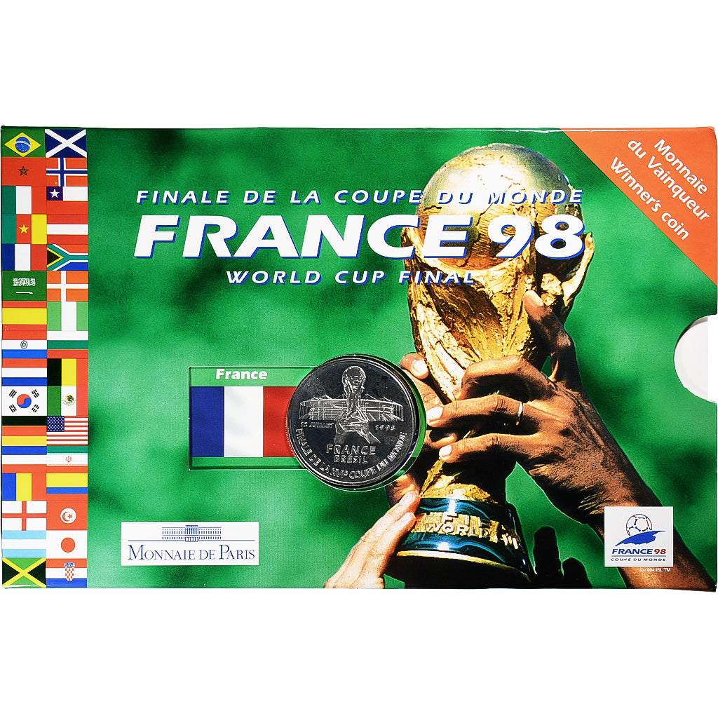 Coin, France, Finale de la Coupe du Monde 1998, 5 Francs, 1998, FDC, MS(65-70)