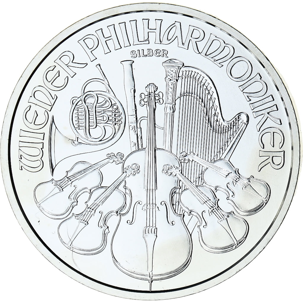 Autriche, 1-1/2 Euro / 1 Oz, Vienna Philharmonic, 2014, SPL+, Argent