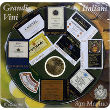 San Marino, 50 Euro Cent, Grandi Vini, 2007, Rome, Coin card.FDC, MS(65-70)