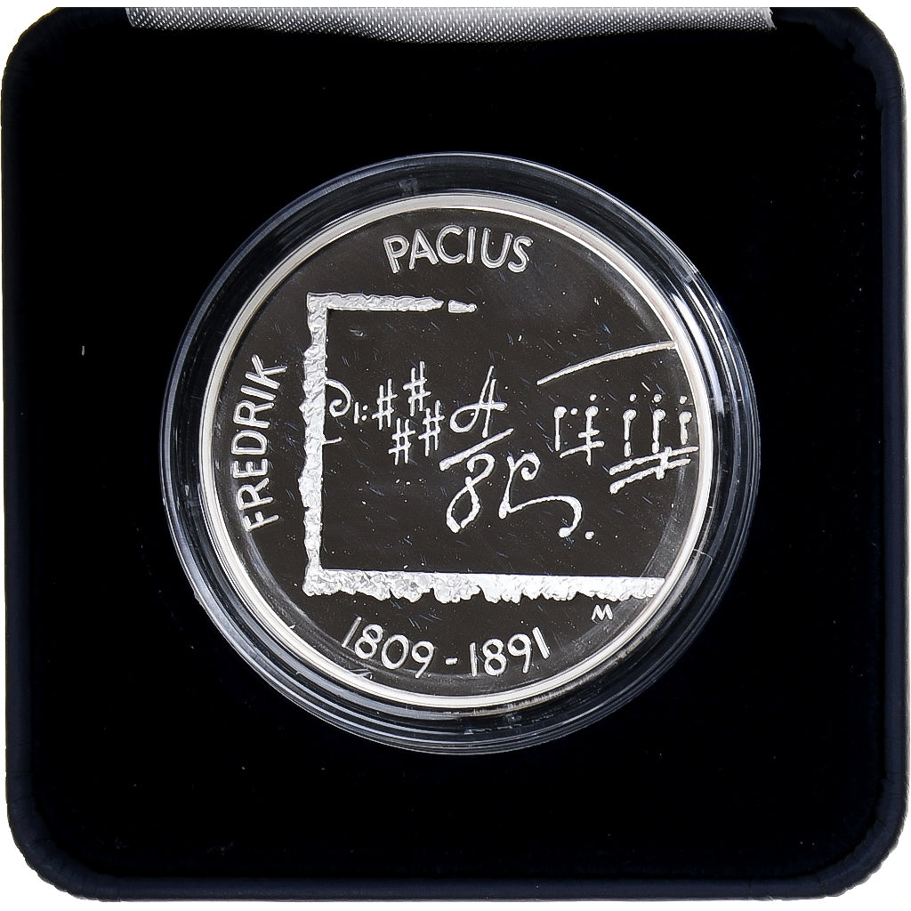 Finlandia, 10 Euro, Fredrik Pacius, 2009, Vantaa, Proof, MS(65-70), Srebro