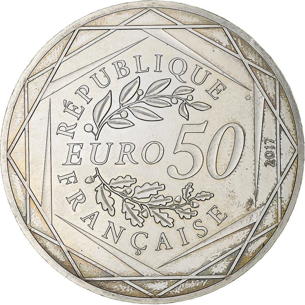 Frankrijk, 50 Euro, Jean-Paul Gaultier - Coq Marinière, 2017, Monnaie de Paris