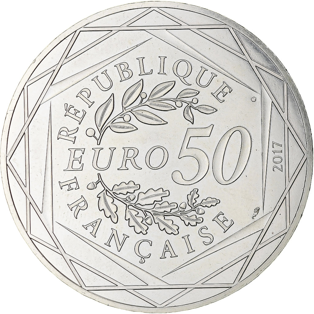 Francja, 50 Euro, Jean-Paul Gaultier - Coq Marinière, 2017, Monnaie de Paris