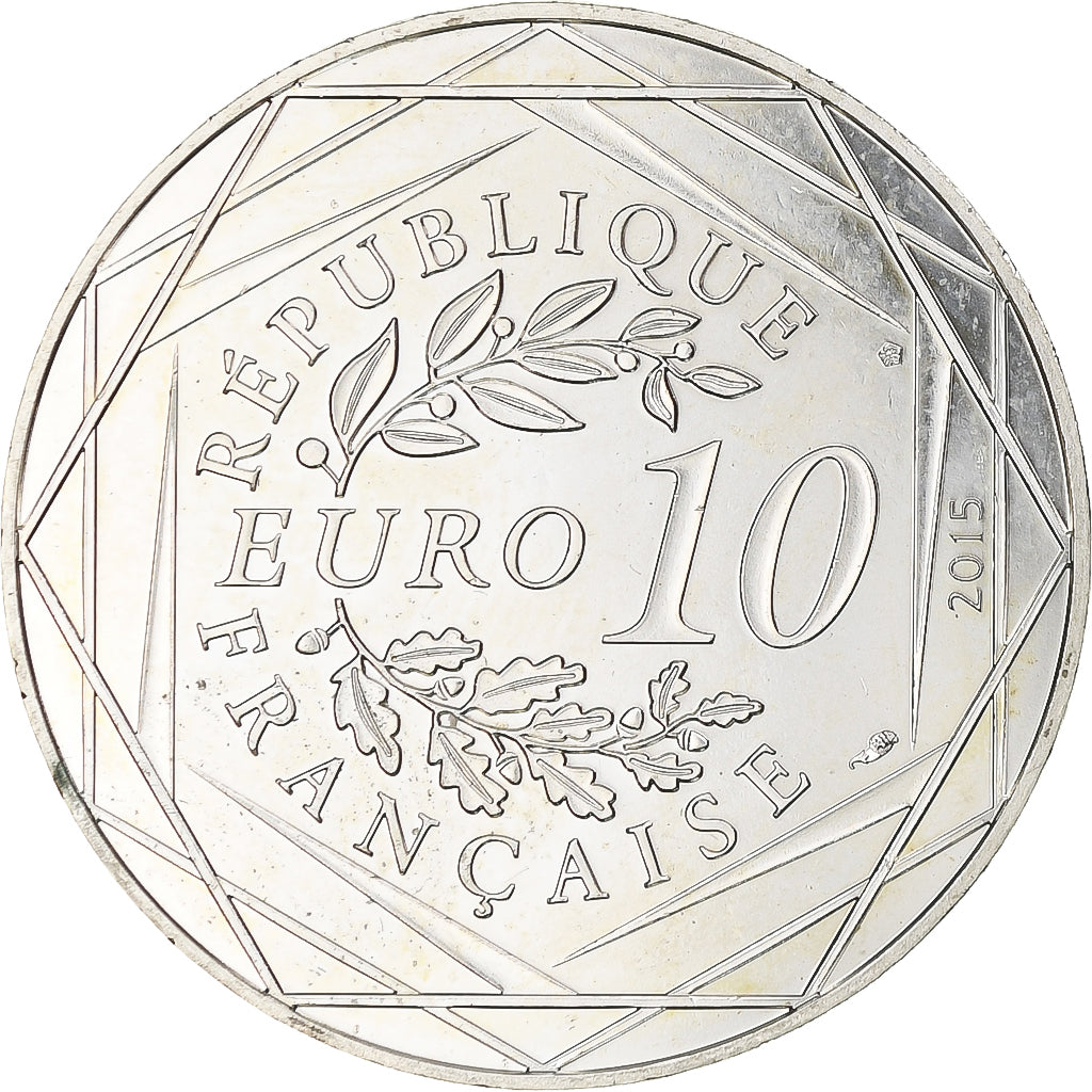 France, 10 Euro, Astérix Égalité (La zizanie), 2015, Paris, MS(64), Silver