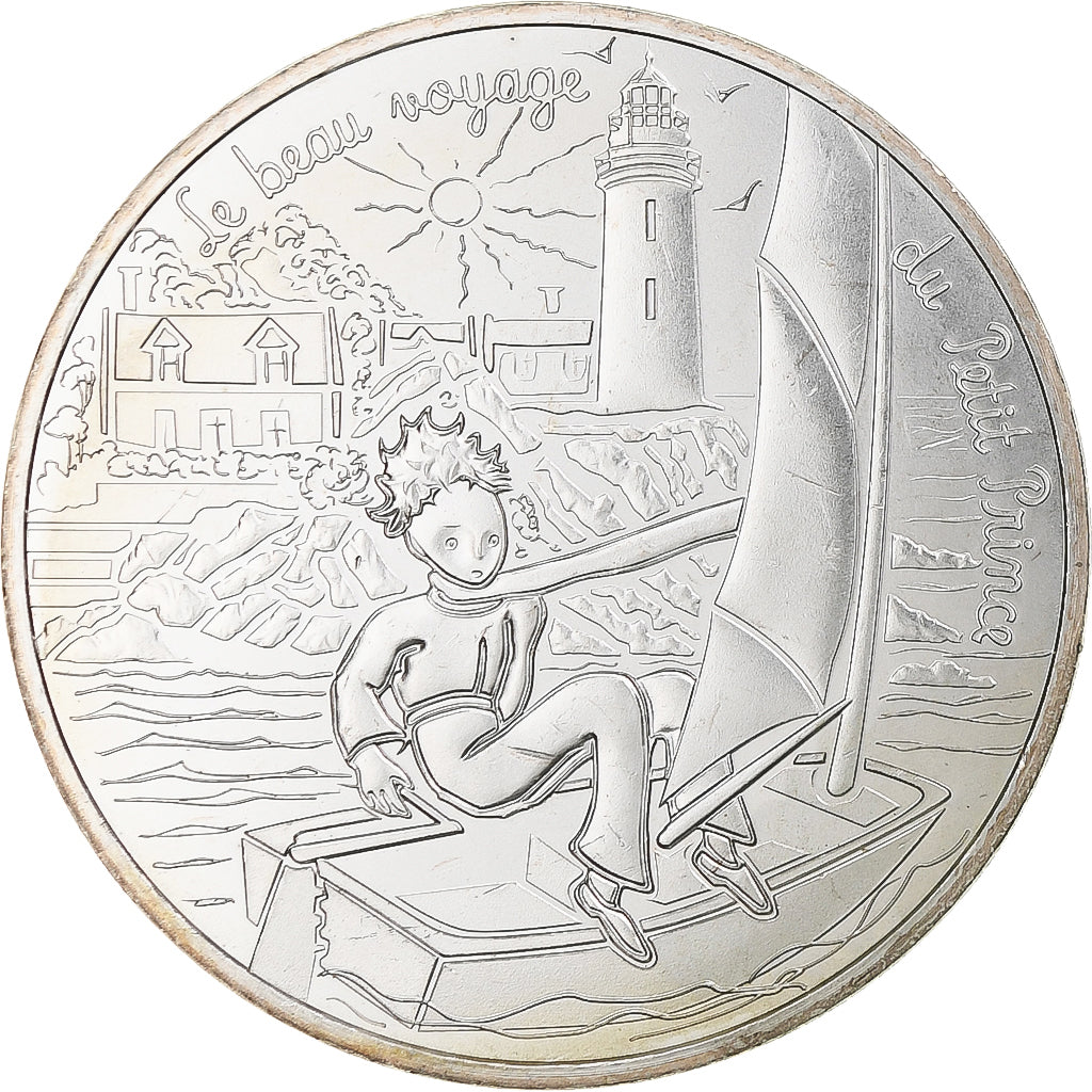Francia, 10 Euro, Le Petit Prince (fait de la voile), 2016, Paris, SPL+, Argento