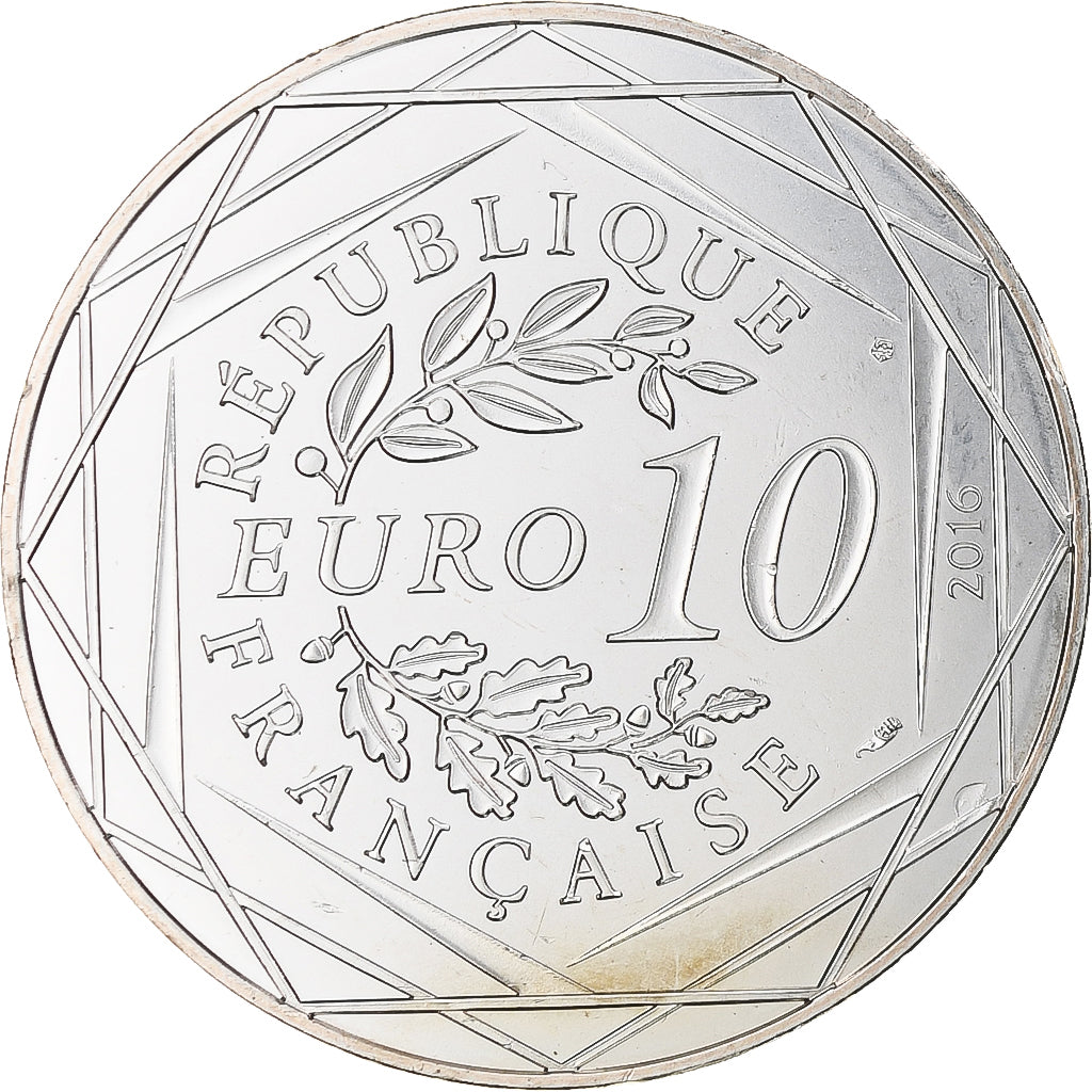 Francia, 10 Euro, Le Petit Prince (fait de la voile), 2016, Paris, SPL+, Argento