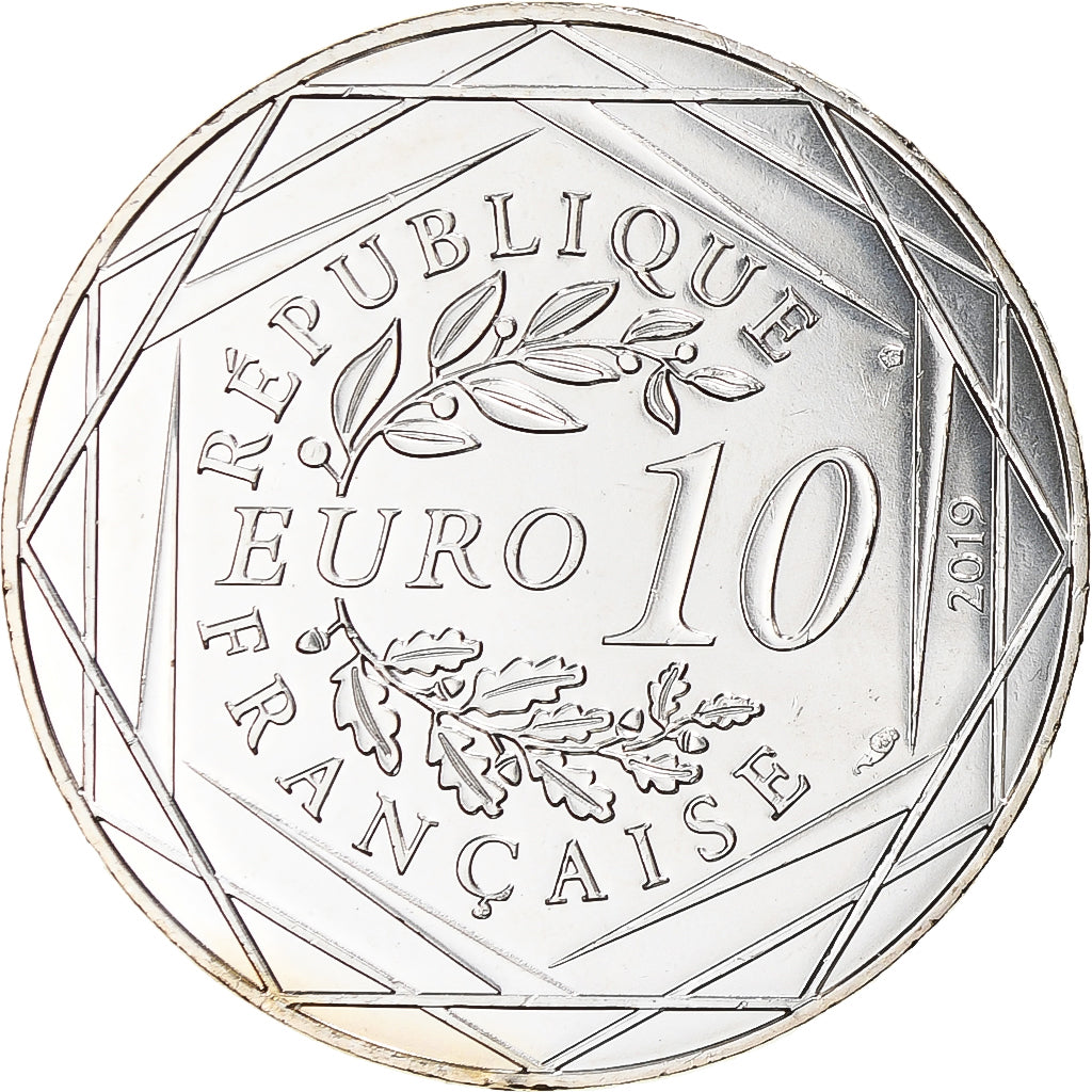 France, 10 Euro, Pièce d'Histoire - Louis XVI, 2019, Paris, MS(64), Silver