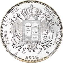 France, 10 Euro, Pièce d'Histoire - 5 Francs Essai, 2019, Paris, MS(64), Silver