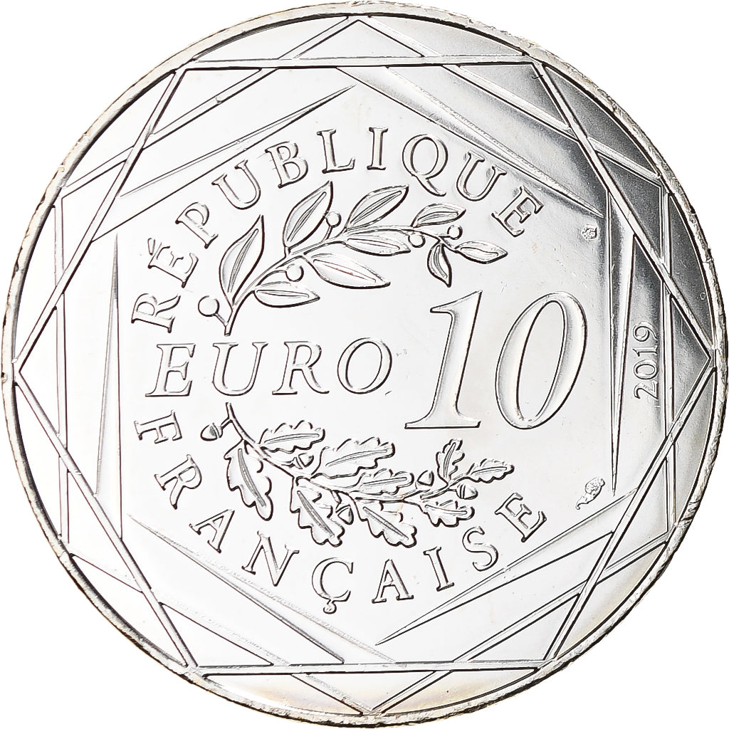 France, 10 Euro, Pièce d'Histoire - 5 Francs Essai, 2019, Paris, MS(64), Silver