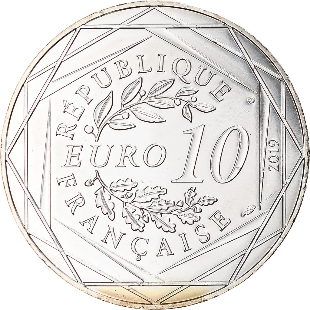 France, 10 Euro, Pièce d'Histoire - D'Artagnan, 2019, Paris, MS(64), Silver