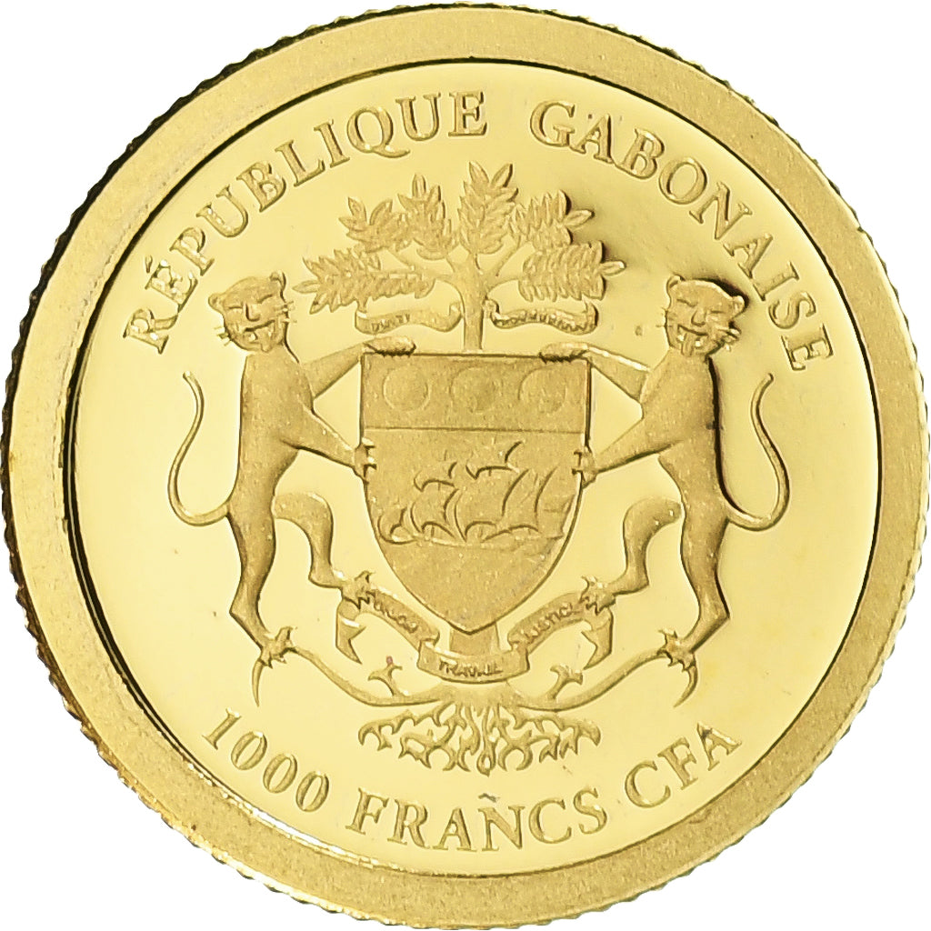 Gabon, Napoléon I, 1000 Francs, 2014, MS(65-70), Gold