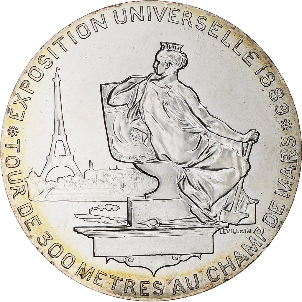 França, 10 Euro, Pièce d'Histoire - Tour Eiffel, 2019, Paris, MS(64), Prata