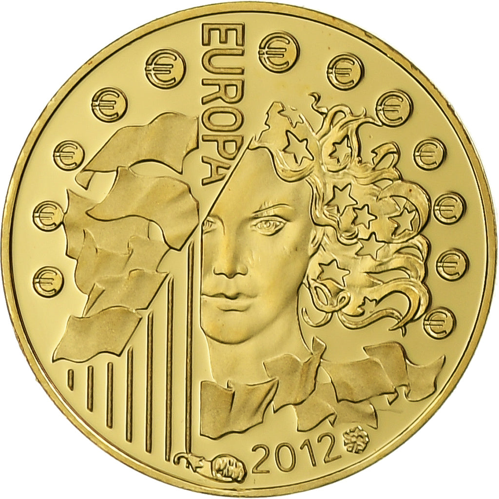 France, 5 Euro, Europa, 20 ans de l'Eurocorps, 2012, Paris, Or, FDC