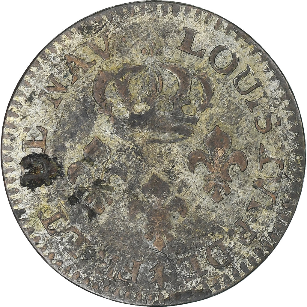 GUIANA FRANCESA, Cayenne, Louis XVI, 2 Sous, 1789, Paris, VF(30-35), Cobre