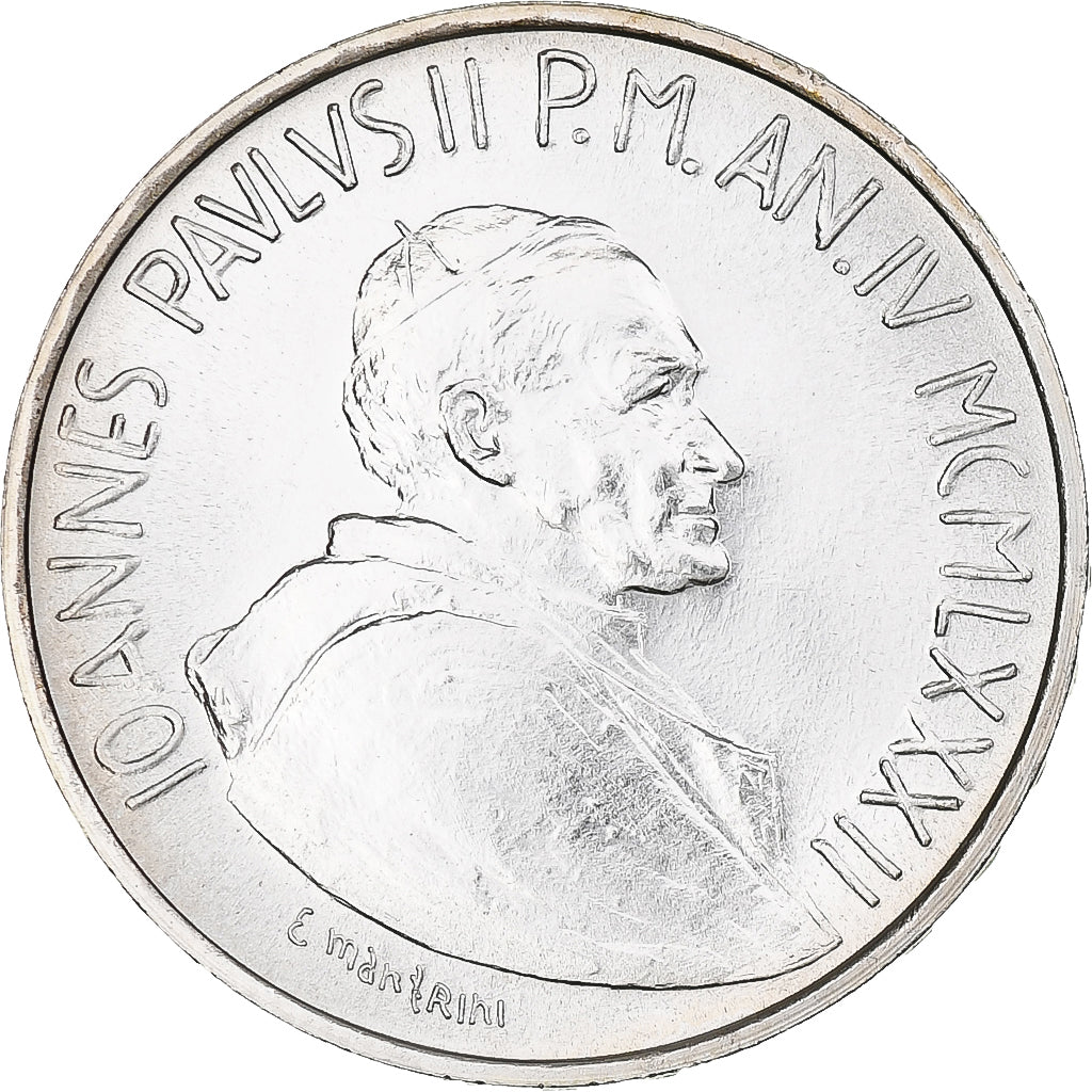 Vaticano, John Paul II, 1000 Lire, 1982, Rome, SPL+, Argento, KM:167