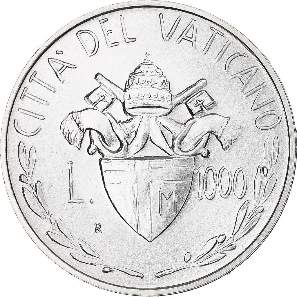 Vaticano, John Paul II, 1000 Lire, 1982, Rome, SPL+, Argento, KM:167