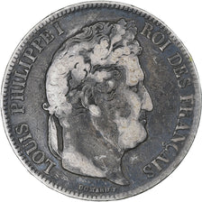 France, Louis-Philippe, 5 Francs, 1835, Lyon, VF(30-35), Silver, Gadoury:678