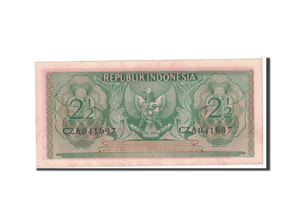 Banknote, Indonesia, 2 1/2 Rupiah, 1956, Undated, KM:75, UNC(63)