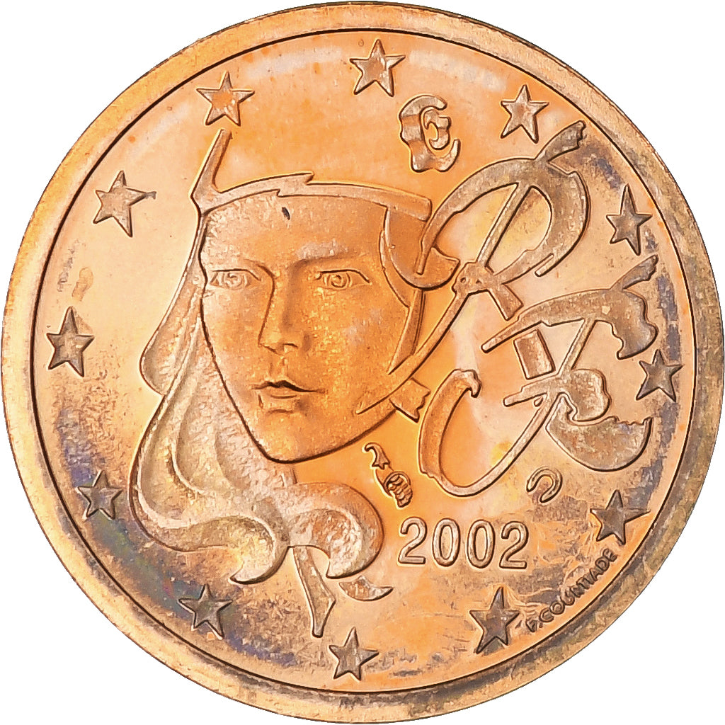 France, Euro Cent, 2002, Paris, Série BE, FDC, Coppered Steel, KM:1282