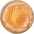 França, Euro Cent, 2002, Paris, Série BE, MS(65-70), Aço Cobreado, KM:1282