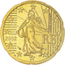 France, 20 Euro Cent, 2002, Paris, Série BE, MS(65-70), Nordic gold, KM:1286