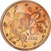 France, 2 Euro Cent, 2002, Paris, Série BE, MS(65-70), Coppered Steel, KM:1283