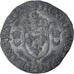 Francia, Henri II, Douzain aux croissants, 1553, Saint-Lô, Rare, BC+, Vellón