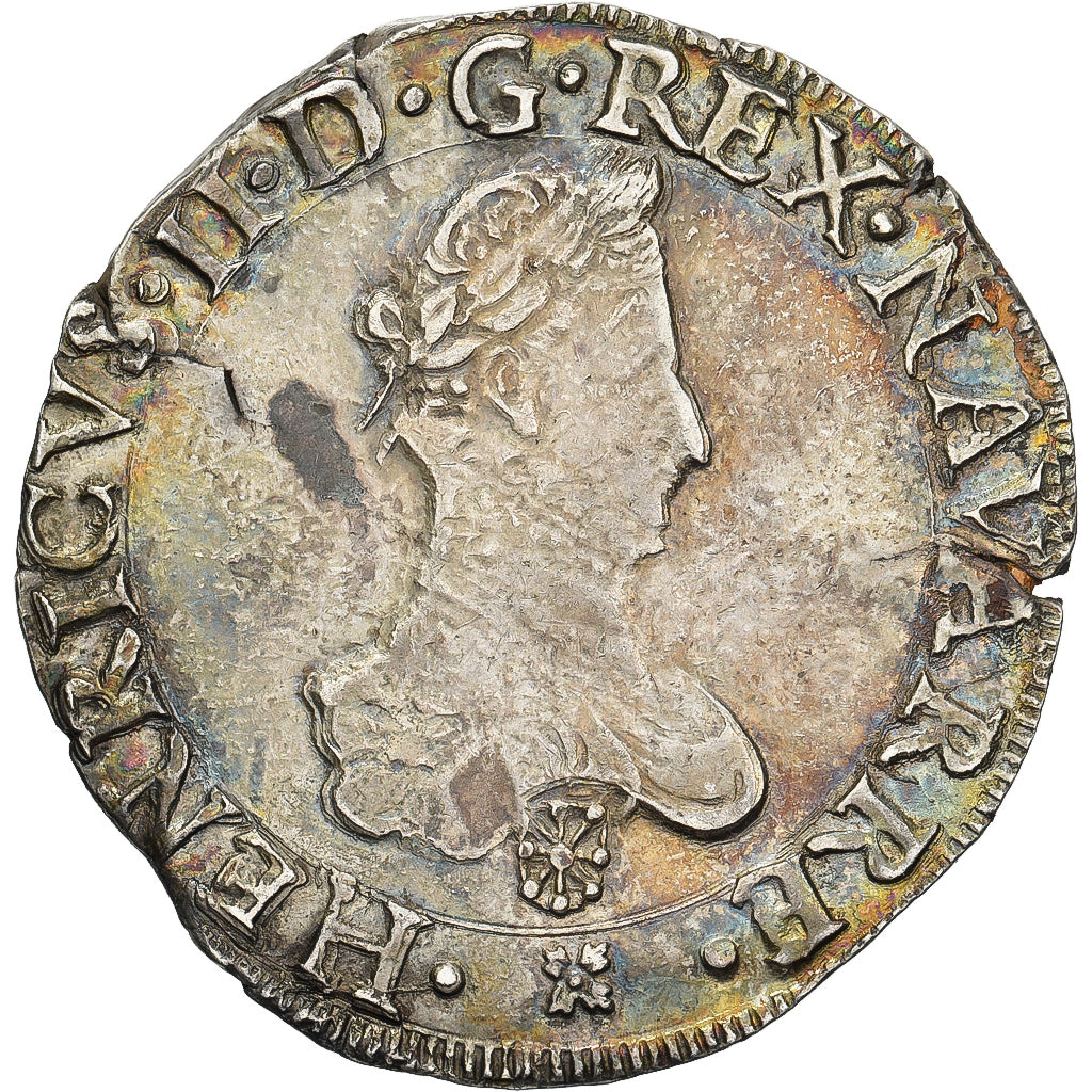 France, Henri III (Henri II of Béarn), 1 Franc, 1581, Saint-Palais, Silver