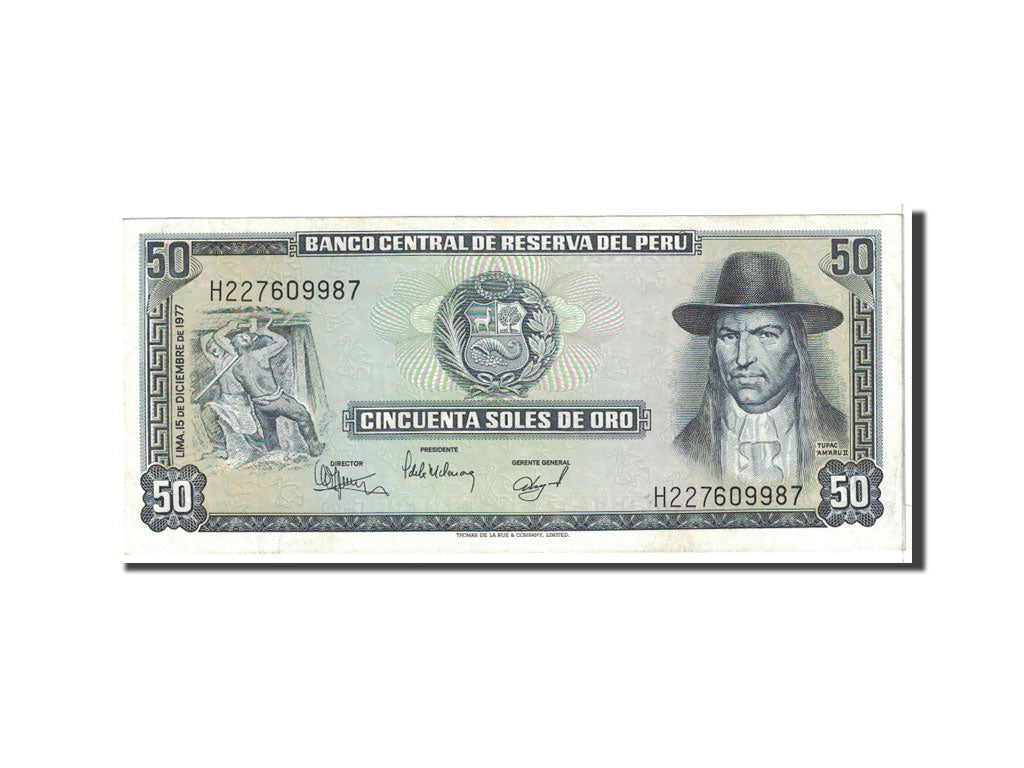 Banknote, Peru, 50 Soles De Oro, 1977, 1977-12-15, KM:113, UNC(65-70)