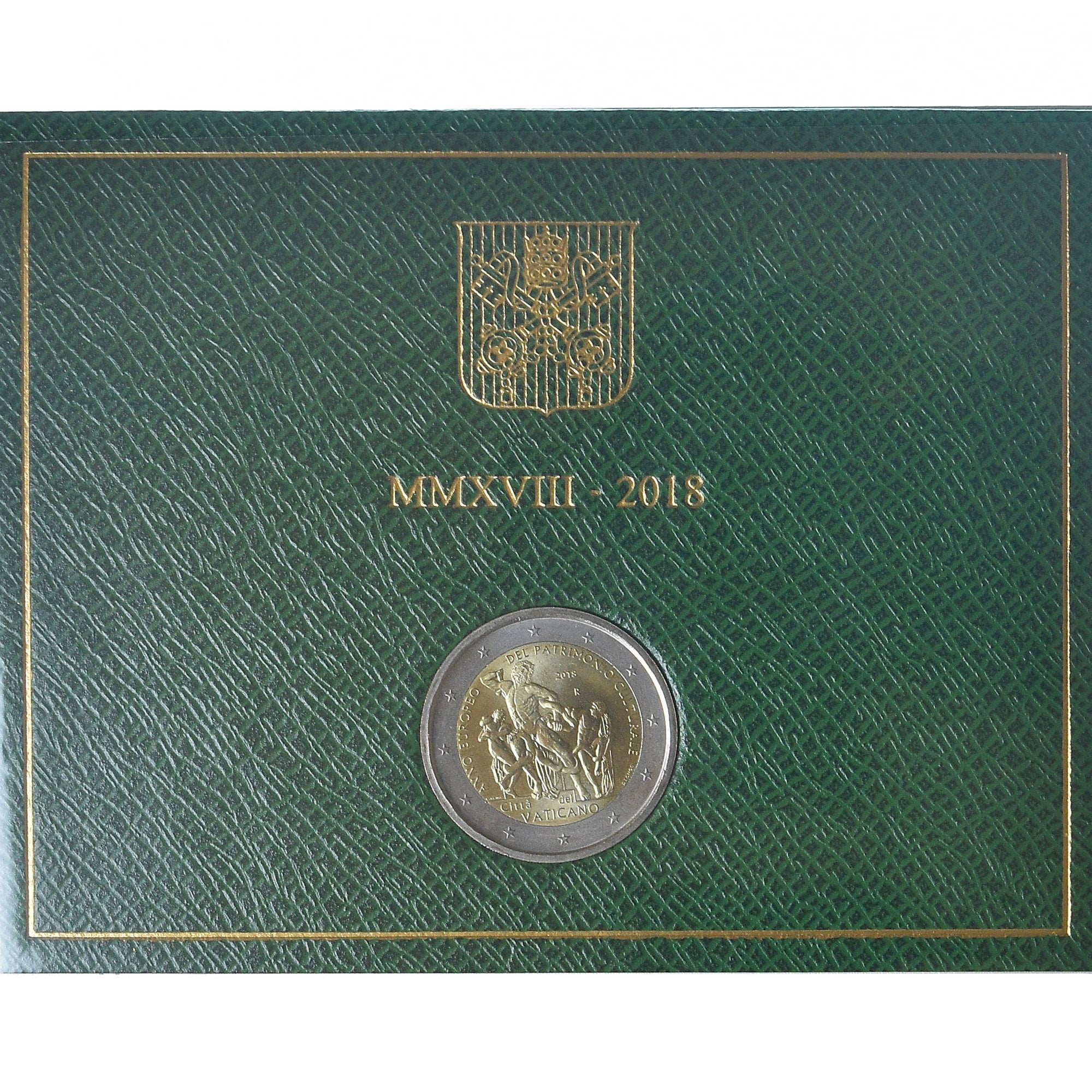 Vatican, Pape François, 2 Euro, année européenne du patrimoine culturel