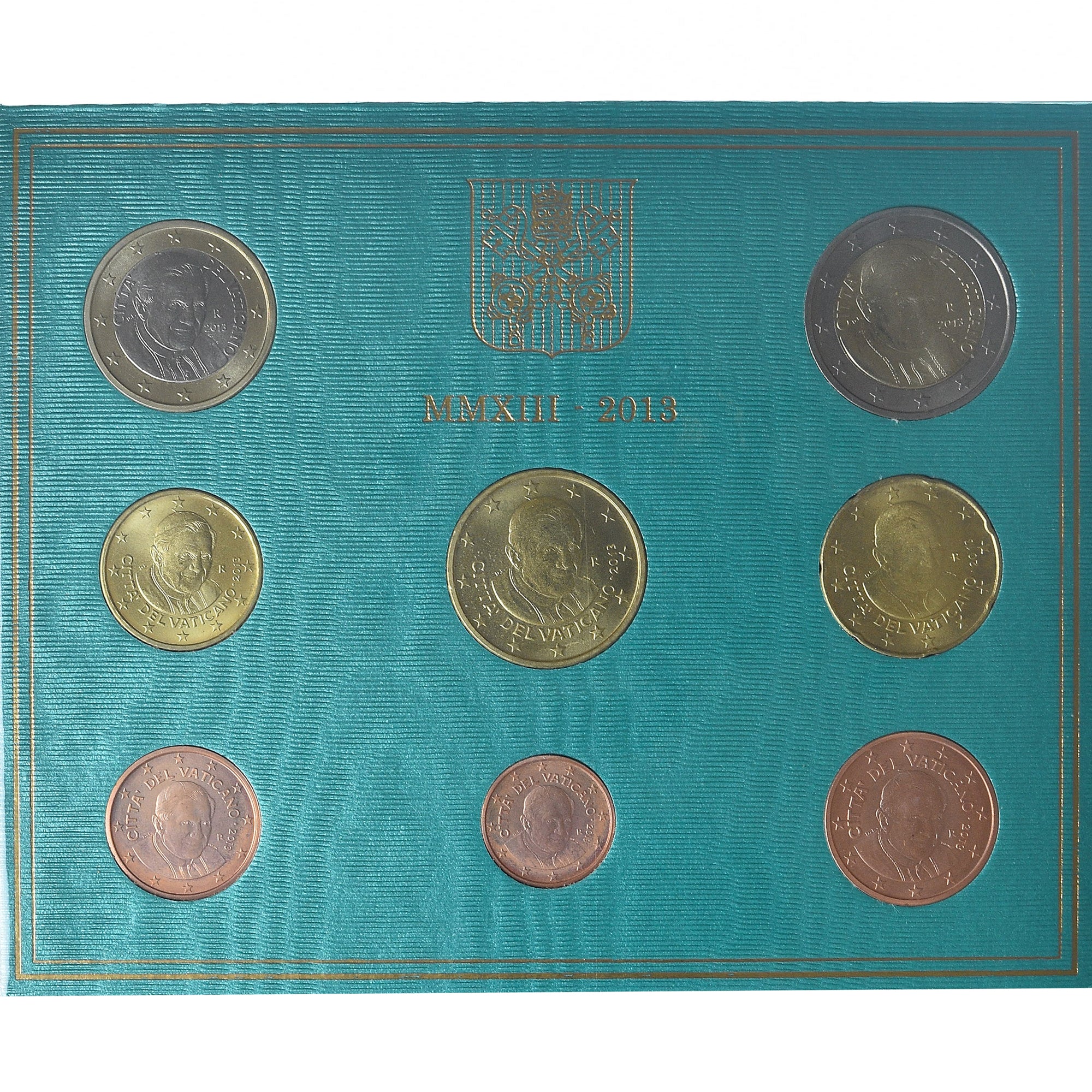 PAŃSTWO WATYKAŃSKIE, Pope Benedict XVI, Set 1 ct. - 2 Euro, BU, 2013, Rome
