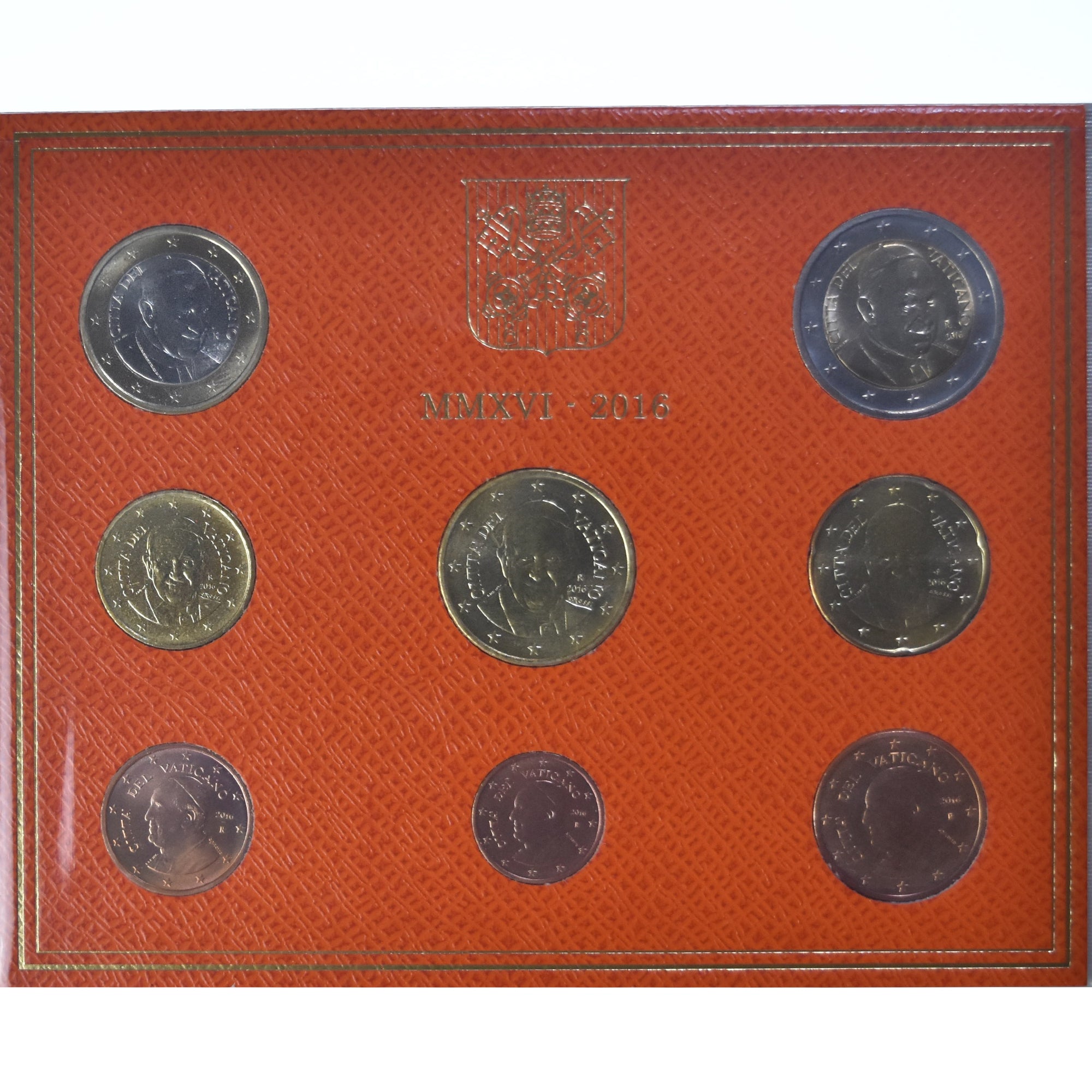 Vatican, Pope Francis I, Set 1 ct. - 2 Euro, BU, 2016, Rome, MS(65-70)