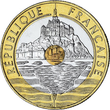 France, Mont Saint Michel, 20 Francs, 2001, Paris, Série FDC.BU, MS(65-70)