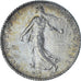 França, Semeuse, 1 Franc, 1913, Paris, AU(55-58), Prata, KM:844.1, Gadoury:467
