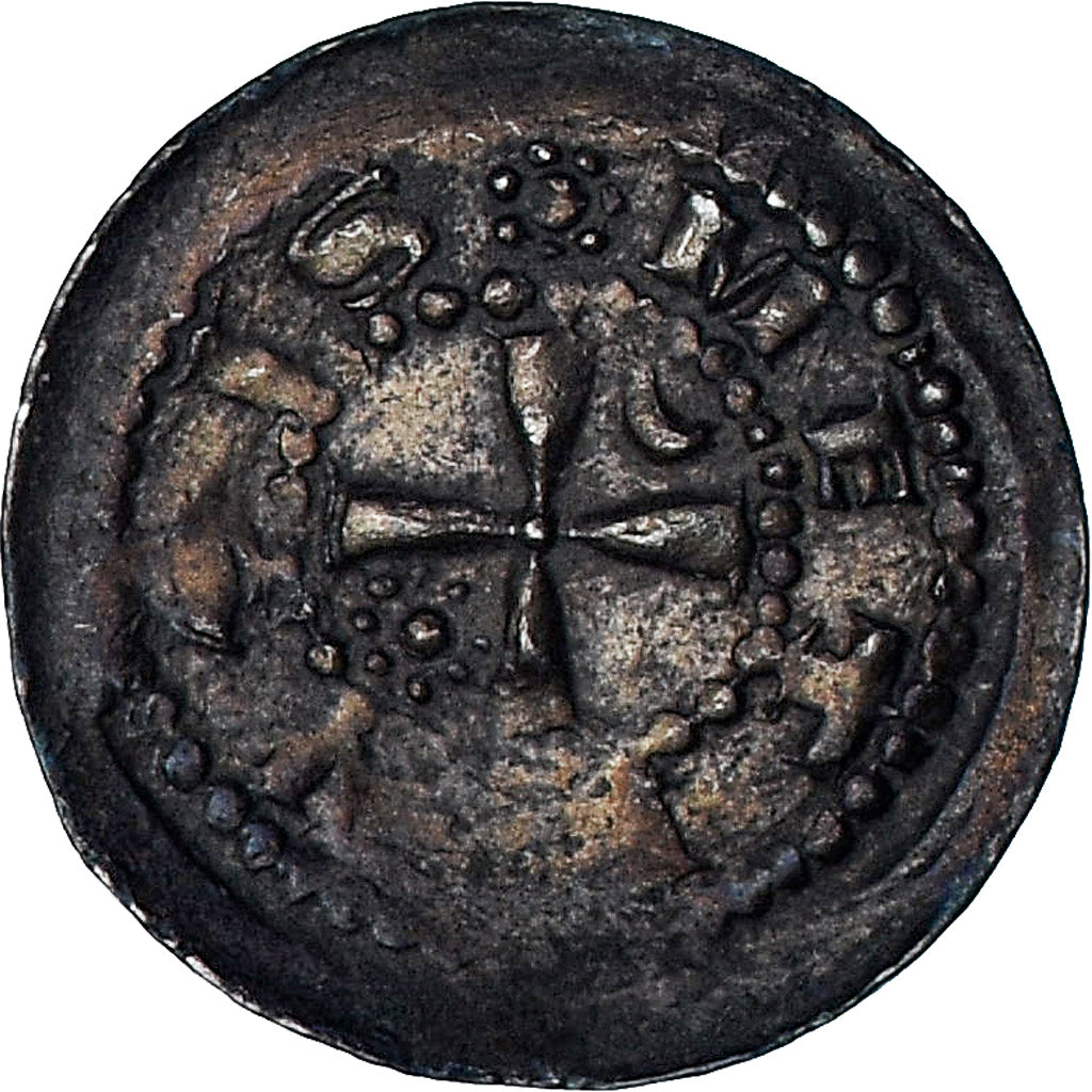 France, Évêché de Metz, Frederic de Pluvoise, Denier, Metz, Argent, TTB+