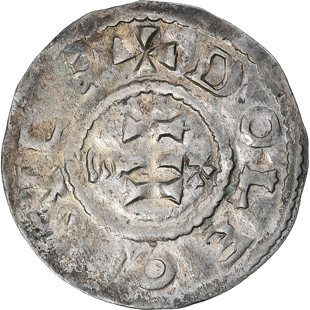 Francia, Seigneurie de Déols, Eudes, Denier, 980-1038, Deols, Vellón, MBC