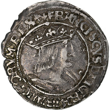 Frankreich, François Ier, 1/2 Teston, Before 1540, Lyon, 10th type, Silber