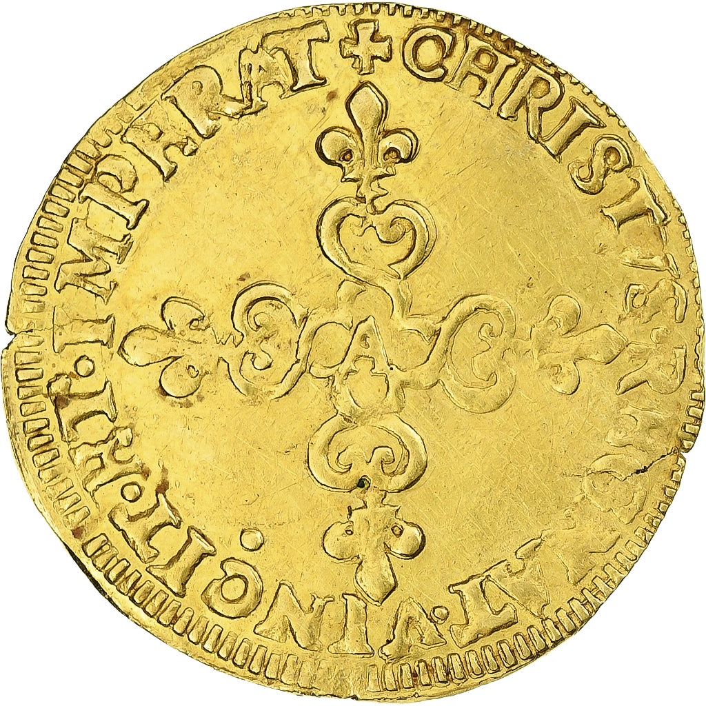 Francia, Louis XIII, Ecu d'or, 1615, Paris, Oro, BB+, Gadoury:55