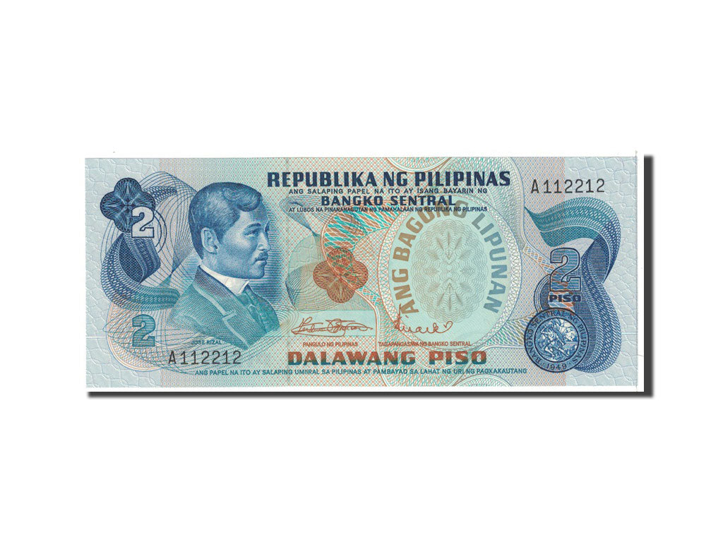 Banconote, Filippine, 2 Piso, 1974, KM:159a, Undated, FDS