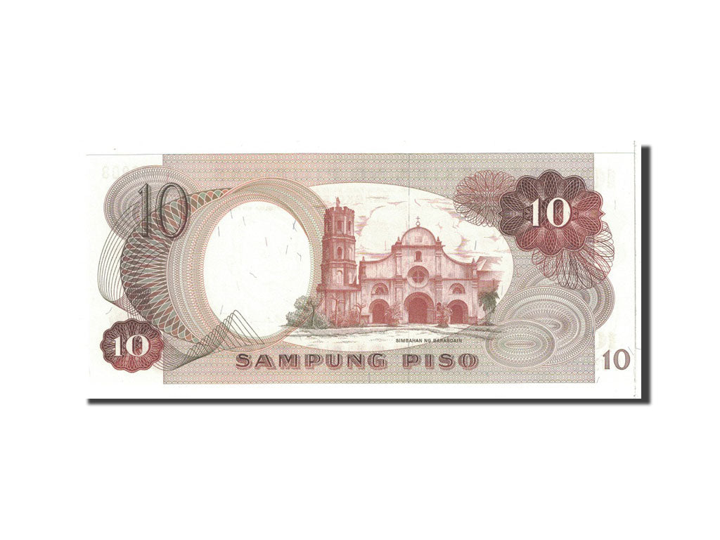 Banknote, Philippines, 10 Piso, 1969, Undated, KM:144a, UNC(65-70)