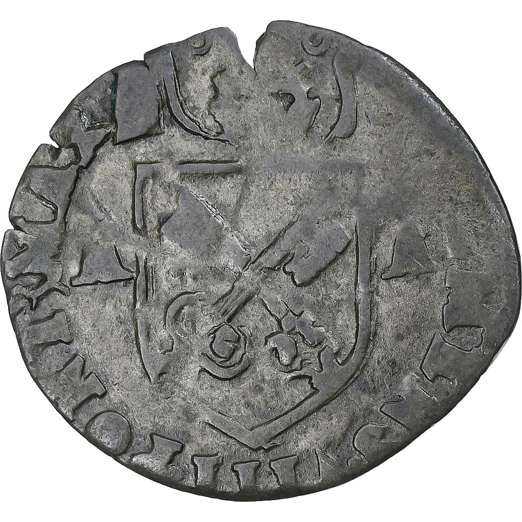 France, Clément VIII, Douzain, 1592-1605, Avignon, TB+, Billon