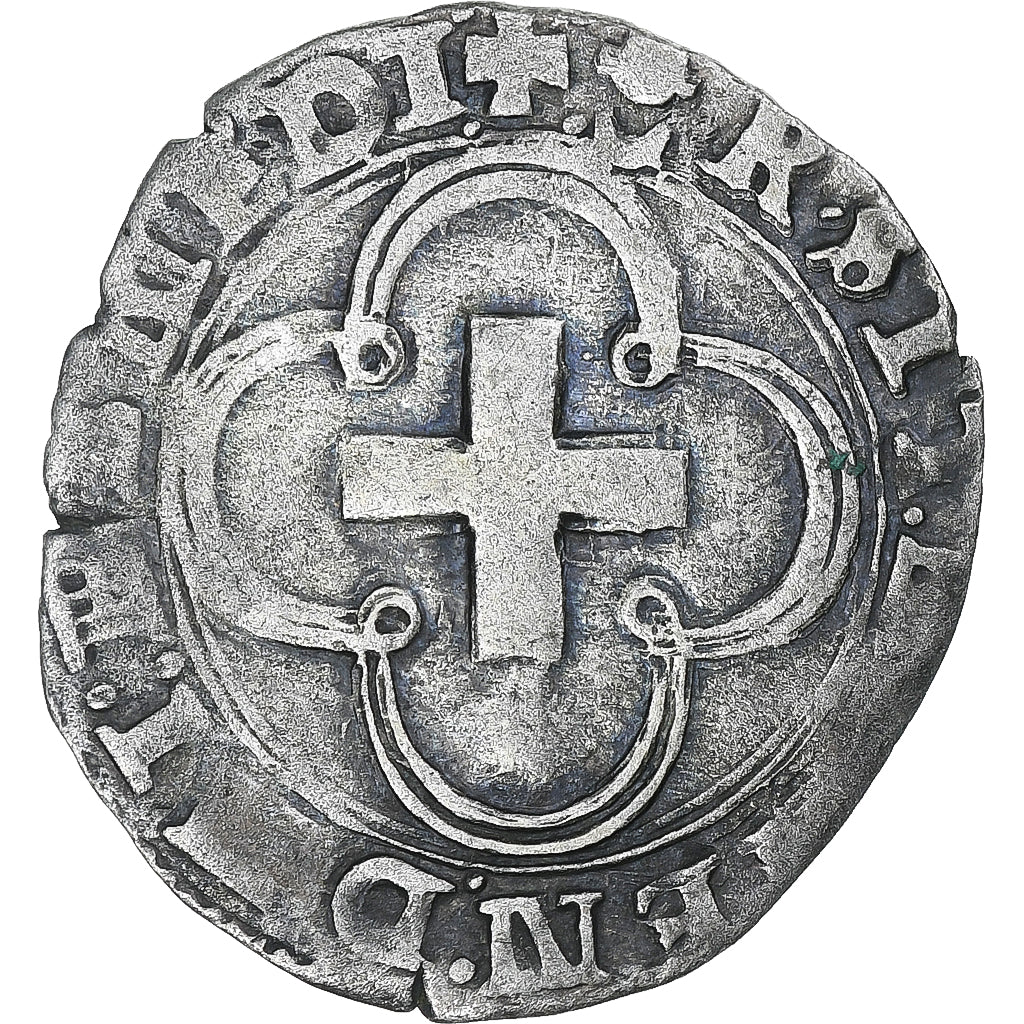 Francja, François Ier, Douzain à la croisette, 1515-1547, Bordeaux, VF(30-35)
