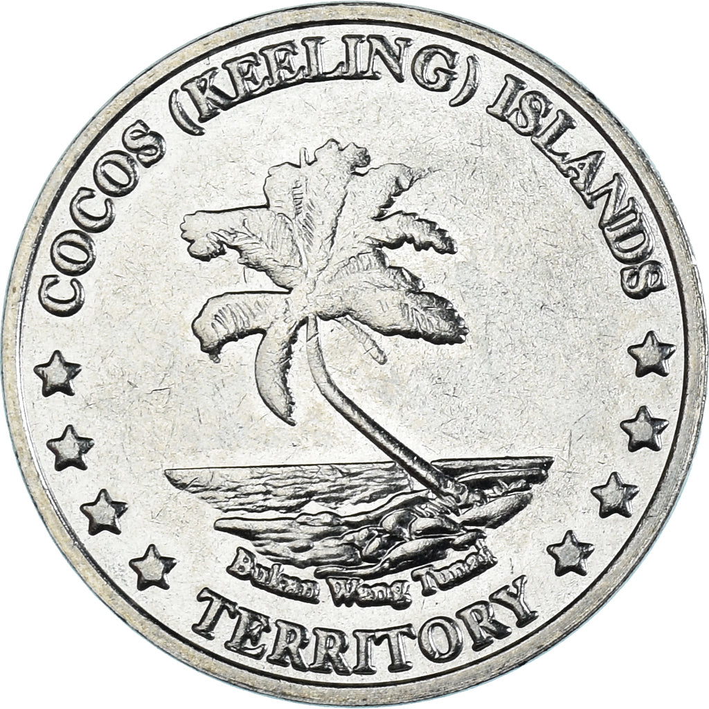 Moeda, COCOS (KEELING) ISLANDS, 10 Cents, 2004, MS(63), Cobre-níquel